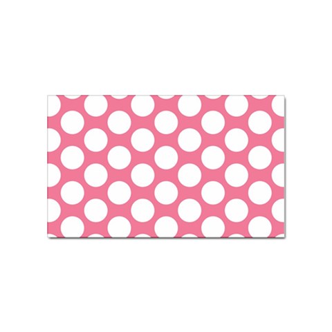 Pink Polkadot Sticker 10 Pack (Rectangle) from ArtsNow.com Front