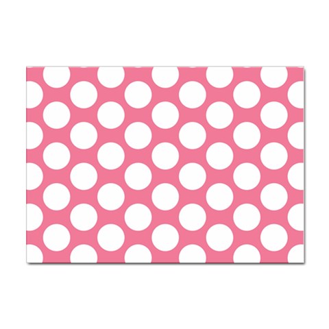 Pink Polkadot A4 Sticker 100 Pack from ArtsNow.com Front