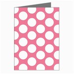 Pink Polkadot Greeting Card (8 Pack)