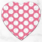 Pink Polkadot Jigsaw Puzzle (Heart)