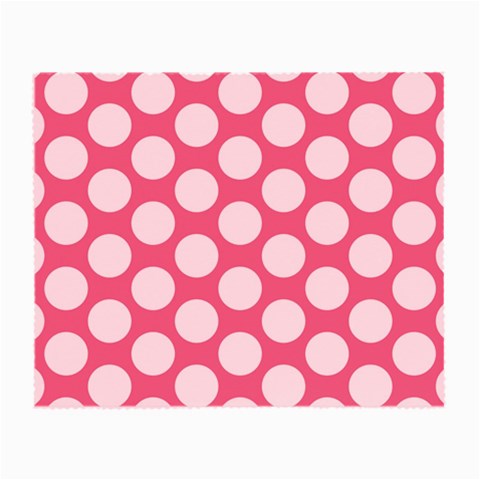 Pink Polkadot Glasses Cloth (Small) from ArtsNow.com Front