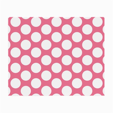 Pink Polkadot Glasses Cloth (Small, Two Sided) from ArtsNow.com Back