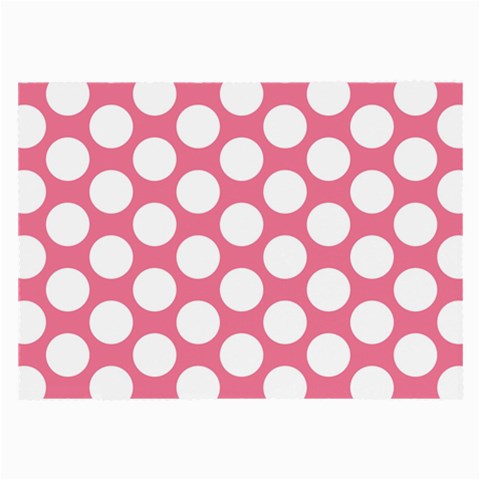 Pink Polkadot Glasses Cloth (Large, Two Sided) from ArtsNow.com Back