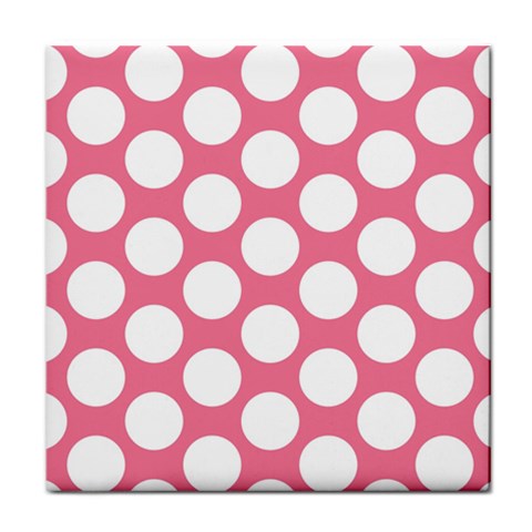 Pink Polkadot Face Towel from ArtsNow.com Front