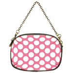 Pink Polkadot Chain Purse (One Side)