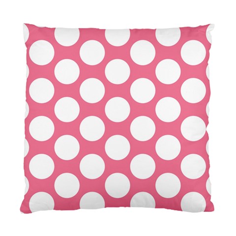 Pink Polkadot Cushion Case (Two Sided)  from ArtsNow.com Front