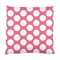 Pink Polkadot Cushion Case (Two Sided)  from ArtsNow.com Front