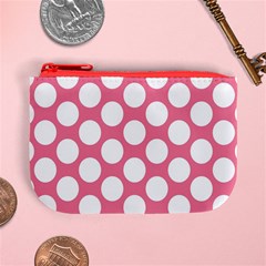 Pink Polkadot Coin Change Purse from ArtsNow.com Front