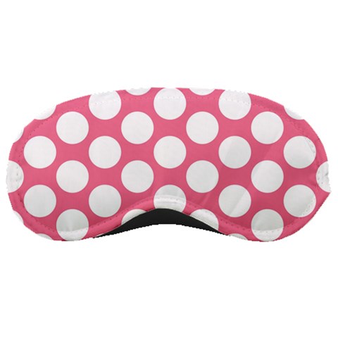 Pink Polkadot Sleeping Mask from ArtsNow.com Front