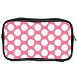 Pink Polkadot Travel Toiletry Bag (One Side)