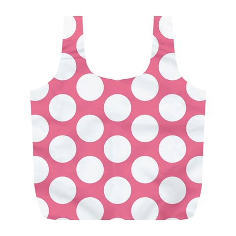 Pink Polkadot Reusable Bag (L) from ArtsNow.com Back