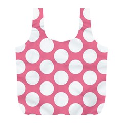 Pink Polkadot Reusable Bag (L) from ArtsNow.com Back