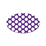 Purple Polkadot Sticker 100 Pack (Oval)