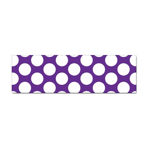 Purple Polkadot Bumper Sticker 100 Pack from ArtsNow.com Front