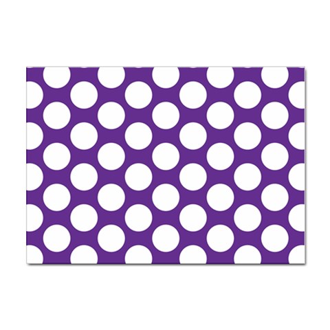 Purple Polkadot A4 Sticker 100 Pack from ArtsNow.com Front