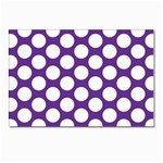 Purple Polkadot Postcard 4 x 6  (10 Pack)