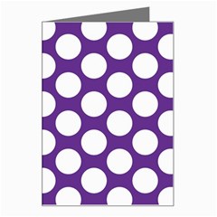 Purple Polkadot Greeting Card from ArtsNow.com Left