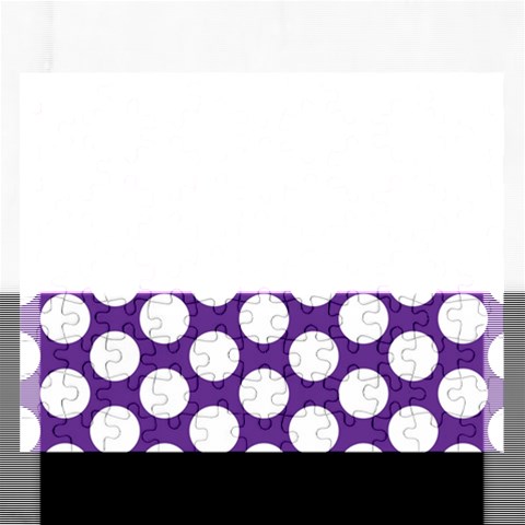 Purple Polkadot Jigsaw Puzzle (Rectangle) from ArtsNow.com Front