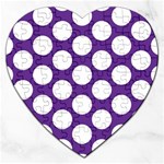 Purple Polkadot Jigsaw Puzzle (Heart)