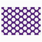 Purple Polkadot Glasses Cloth (Large, Two Sided)