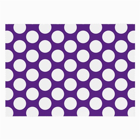 Purple Polkadot Glasses Cloth (Large, Two Sided) from ArtsNow.com Back