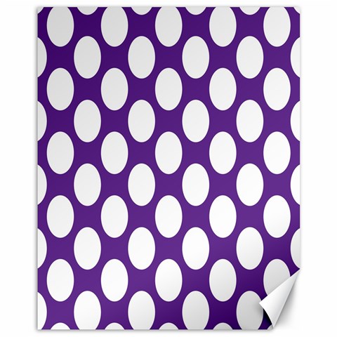 Purple Polkadot Canvas 11  x 14  (Unframed) from ArtsNow.com 10.95 x13.48  Canvas - 1