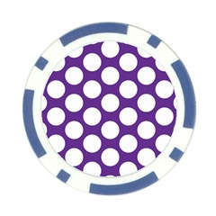 Purple Polkadot Poker Chip from ArtsNow.com Front