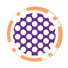 Purple Polkadot Poker Chip from ArtsNow.com Front