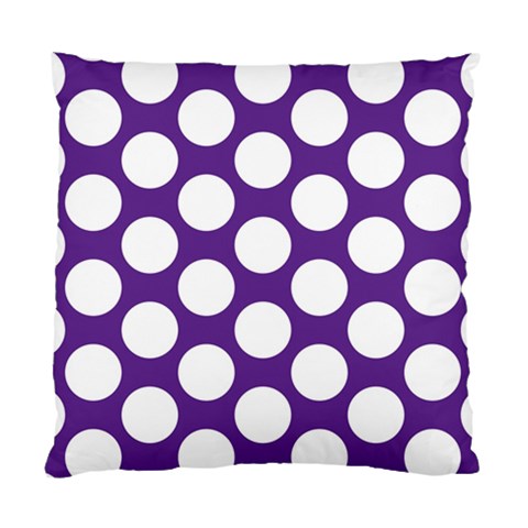 Purple Polkadot Cushion Case (Two Sided)  from ArtsNow.com Back