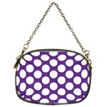 Purple Polkadot Chain Purse (Two Sided) 