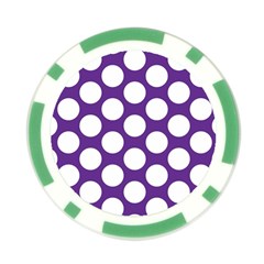 Purple Polkadot Poker Chip (10 Pack) from ArtsNow.com Back