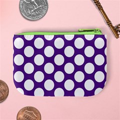 Purple Polkadot Coin Change Purse from ArtsNow.com Back