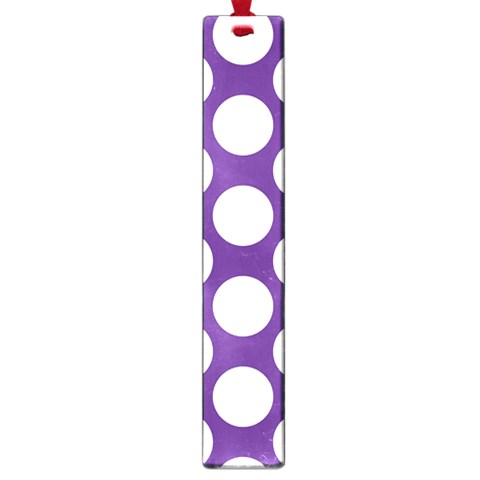 Purple Polkadot Large Bookmark from ArtsNow.com Front