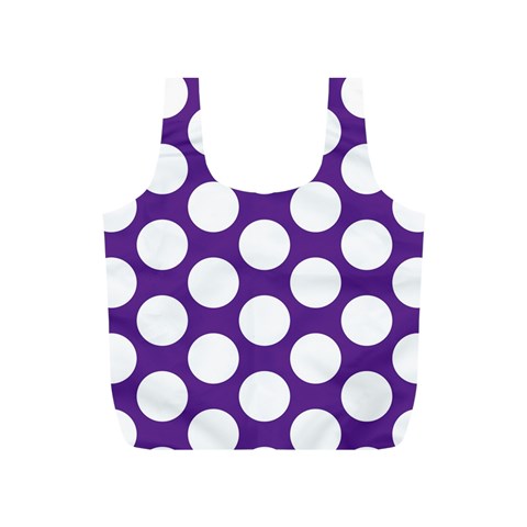 Purple Polkadot Reusable Bag (S) from ArtsNow.com Back