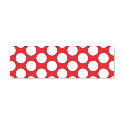 Red Polkadot Bumper Sticker 10 Pack from ArtsNow.com Front