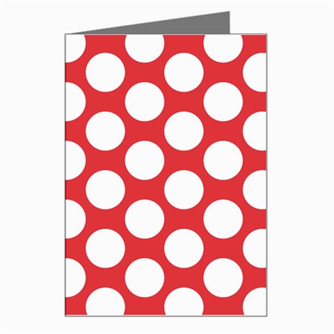 Red Polkadot Greeting Card from ArtsNow.com Left