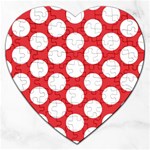 Red Polkadot Jigsaw Puzzle (Heart)