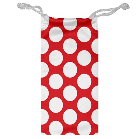 Red Polkadot Jewelry Bag from ArtsNow.com Front