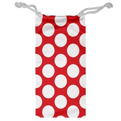 Red Polkadot Jewelry Bag from ArtsNow.com Front