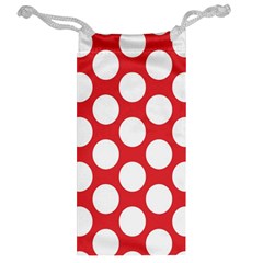 Red Polkadot Jewelry Bag from ArtsNow.com Back