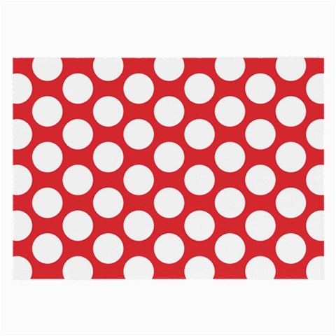 Red Polkadot Glasses Cloth (Large, Two Sided) from ArtsNow.com Back