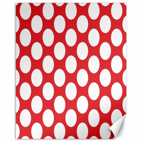 Red Polkadot Canvas 11  x 14  (Unframed) from ArtsNow.com 10.95 x13.48  Canvas - 1