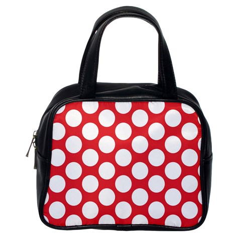 Red Polkadot Classic Handbag (One Side) from ArtsNow.com Front