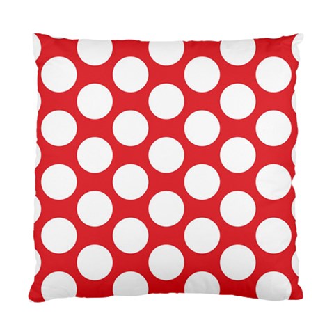 Red Polkadot Cushion Case (Two Sided)  from ArtsNow.com Back