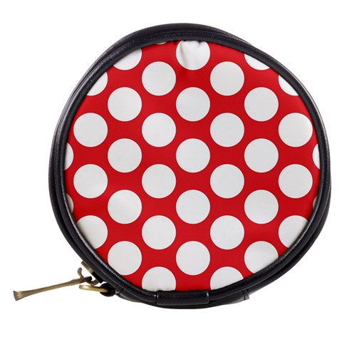 Red Polkadot Mini Makeup Case from ArtsNow.com Back