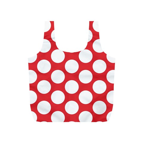 Red Polkadot Reusable Bag (S) from ArtsNow.com Back