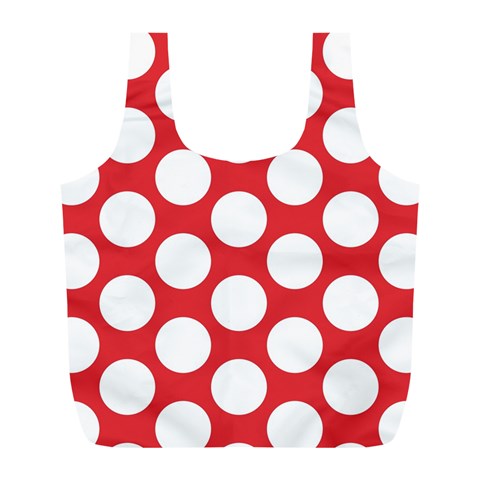 Red Polkadot Reusable Bag (L) from ArtsNow.com Back