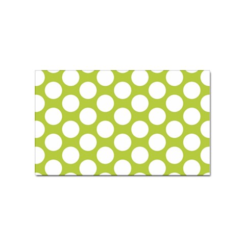 Spring Green Polkadot Sticker (Rectangle) from ArtsNow.com Front