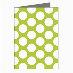 Spring Green Polkadot Greeting Card (8 Pack) from ArtsNow.com Left