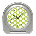 Spring Green Polkadot Desk Alarm Clock